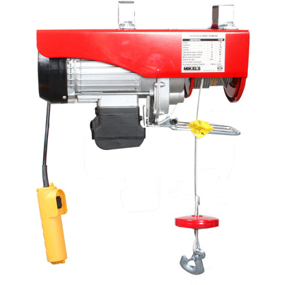 Polipasto electrico (400 kgs, cable 12 mts)