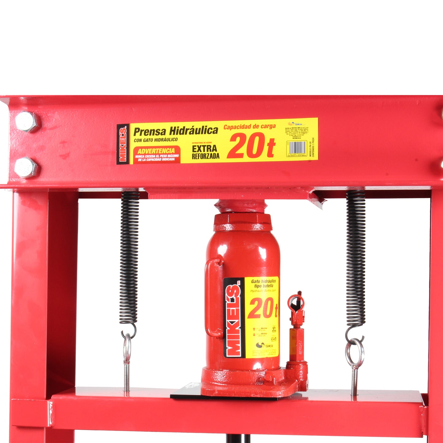 Prensa hidraulica con gato hidraulico (20 ton)