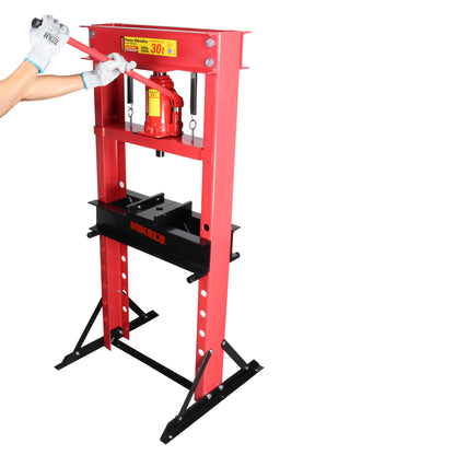 Prensa hidraulica con gato hidraulico (30 ton)