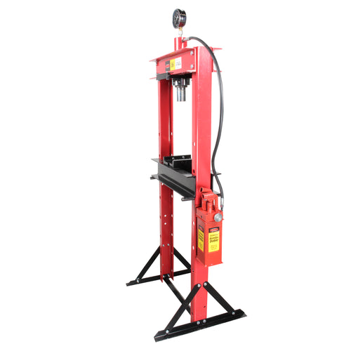 Prensa hidroneumatica con piston y manometro (20 ton)