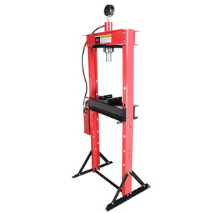 Prensa hidroneumatica con piston y manometro (20 ton)
