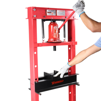 Prensa hidraulica con gato hidraulico (20 ton)