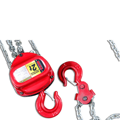 Polipasto manual (2 ton, cadena 6 mts)