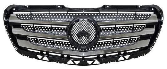 Parrilla P/ Mercedes Benz Sprinter 2014-2018 Negra C/Filos Cromados