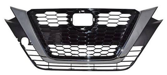 Parrilla P/ Ford Altima 2019-2022 (Sin Hoyo Camara, Moldura Cromada Humo)