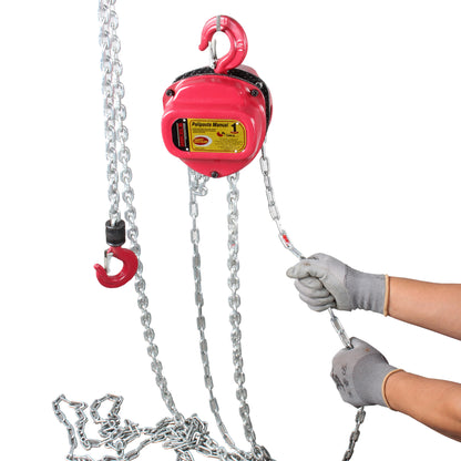 Polipasto manual (1 ton, cadena 3 mts)