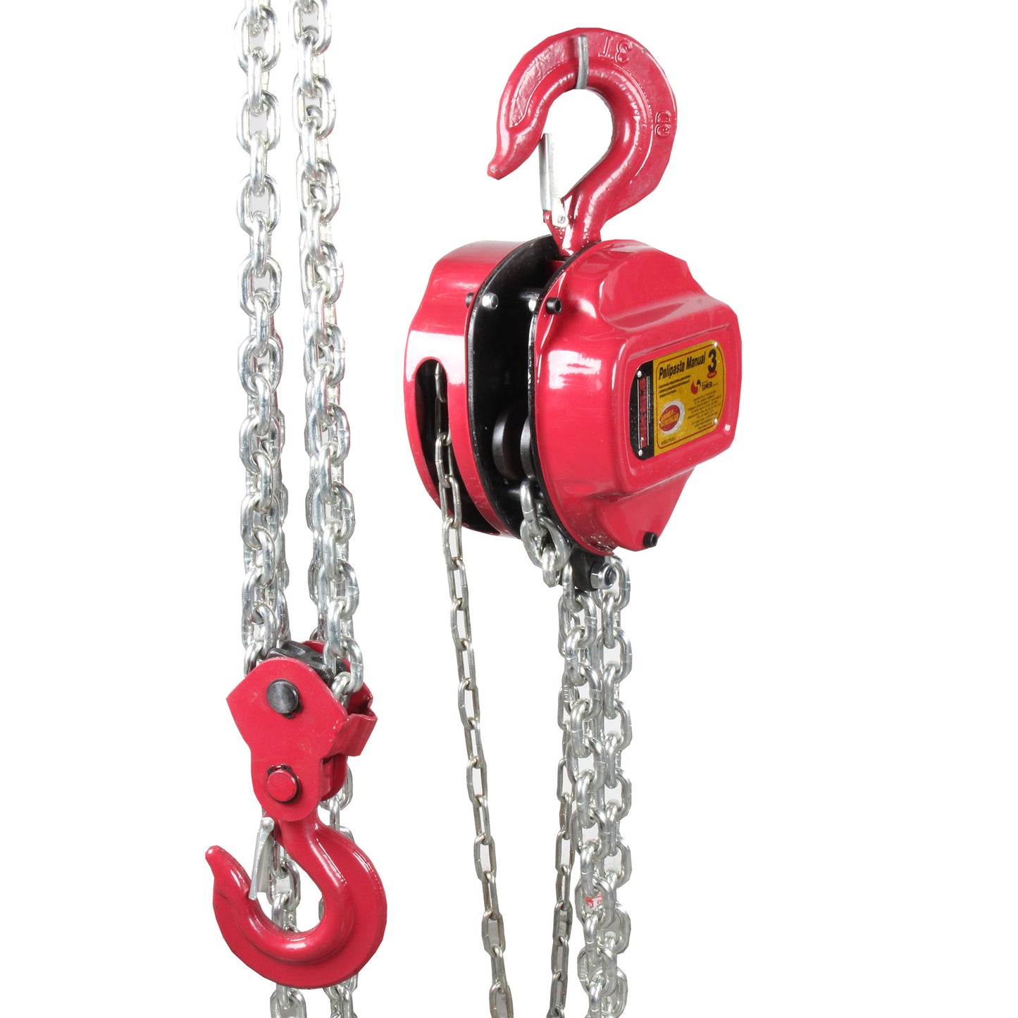 Polipasto manual (3 ton, cadena 3 mts)