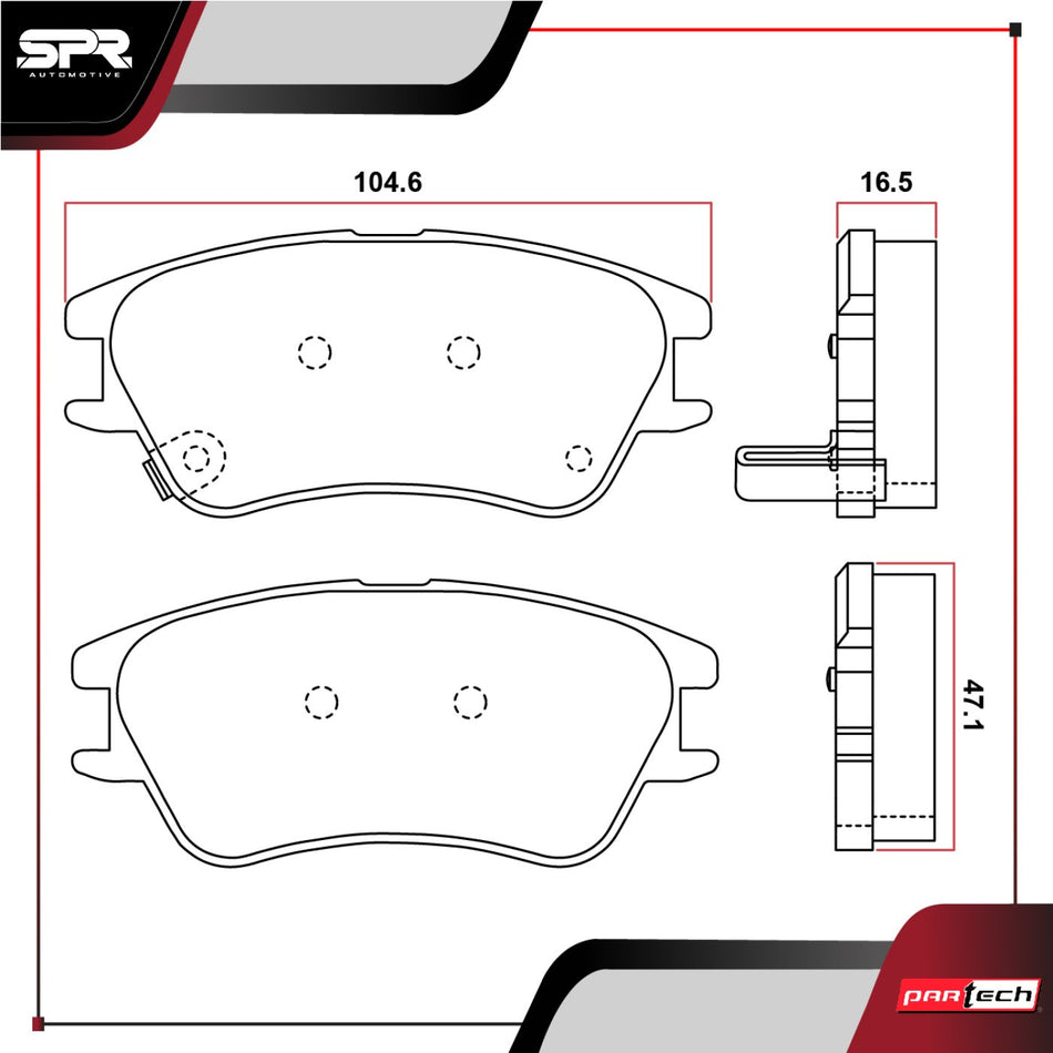 Balatas De Frenos Dodge Atos 2001-2004