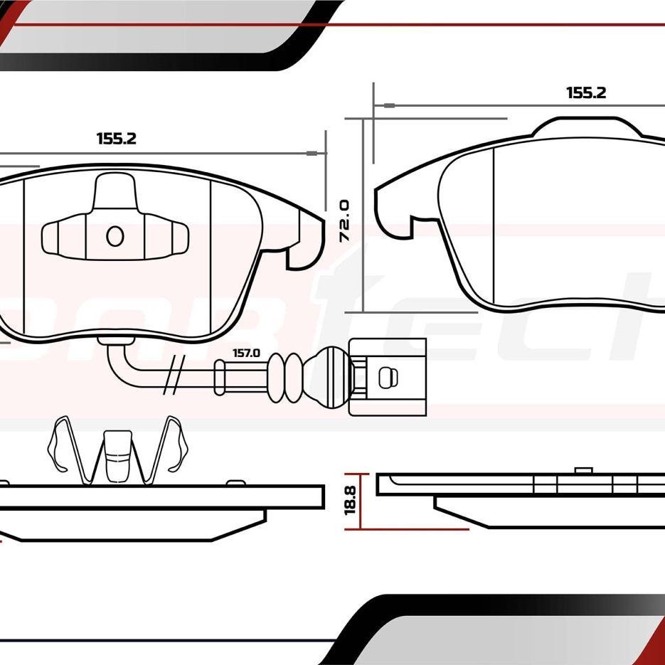 Pastillas De Frenos Volkswagen Passat 2012-2015