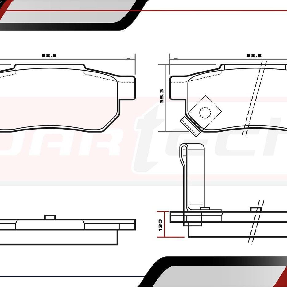 Pastillas De Frenos Honda Civic 1999-2001