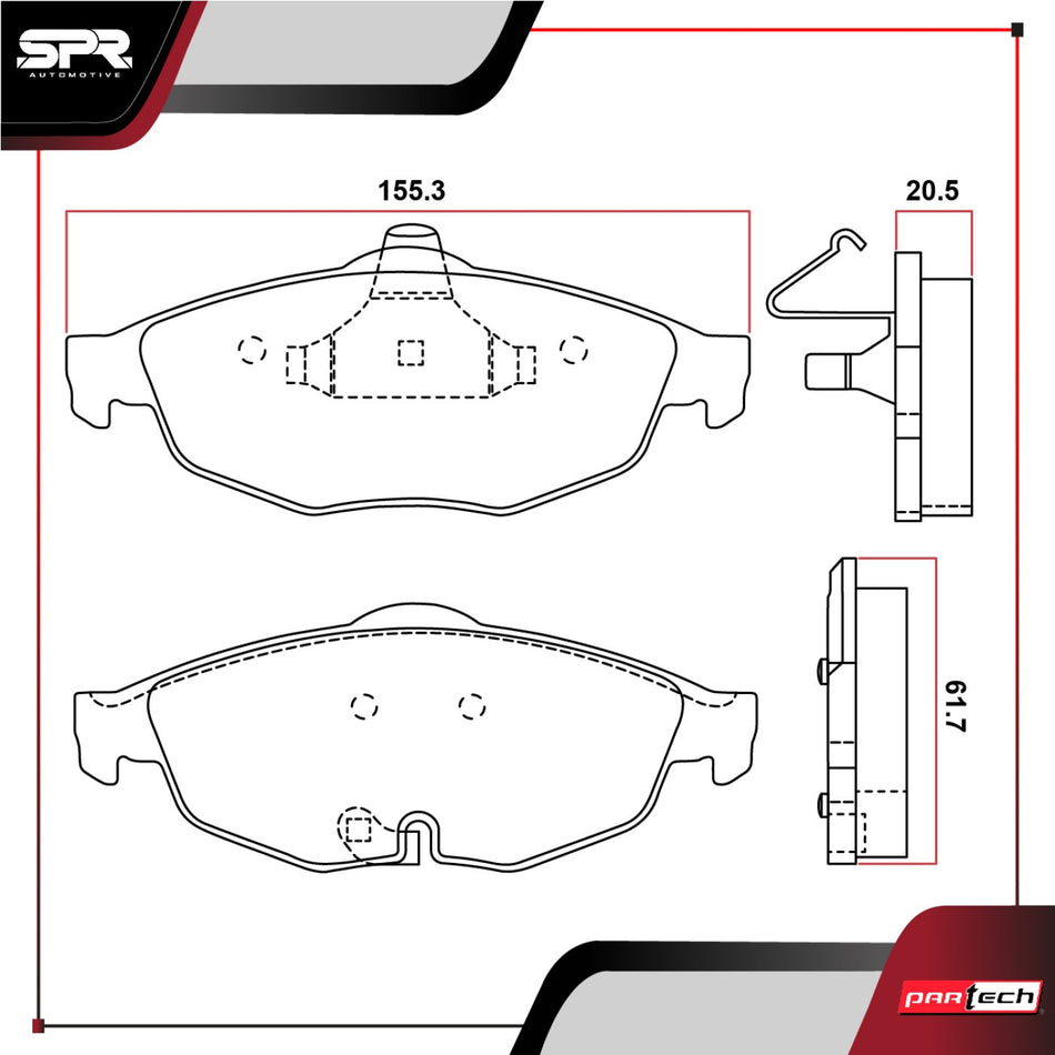 Balatas De Frenos Chrysler Sebring 2001-2006