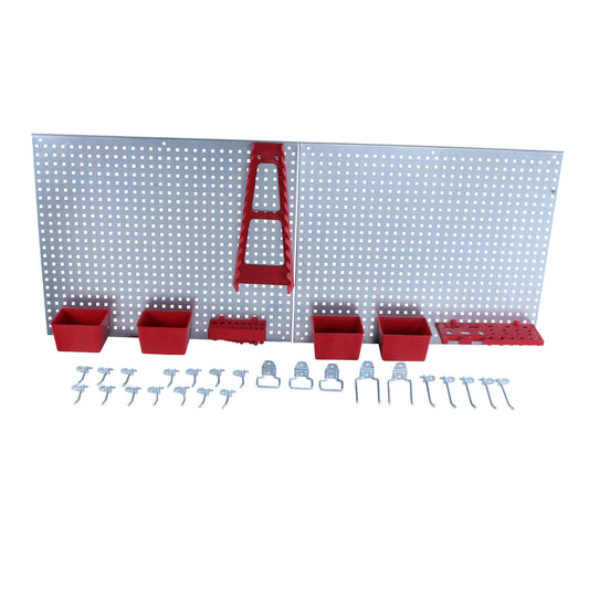 Panel con soporte para herramientas (34 pzas)