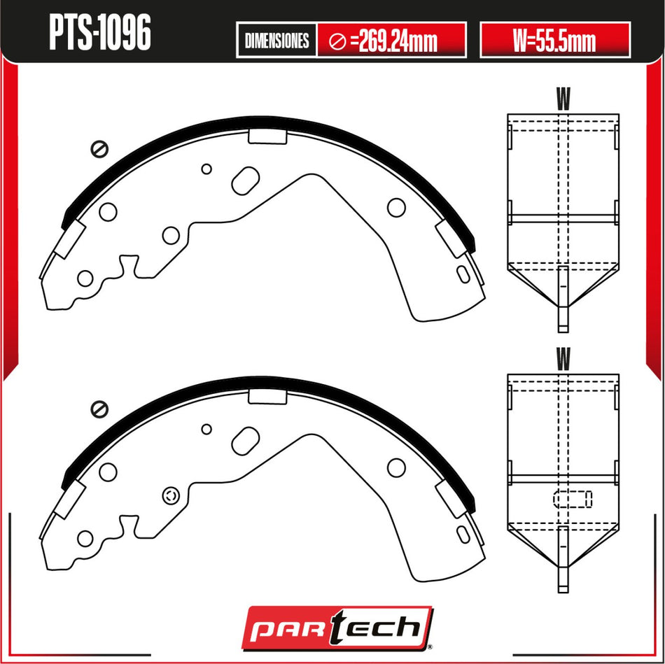 Zapatas Para Freno De Tambor Nissan Frontier 2015-2015