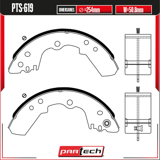 Balatas Para Freno De Tambor Isuzu Amigo 1989-1994