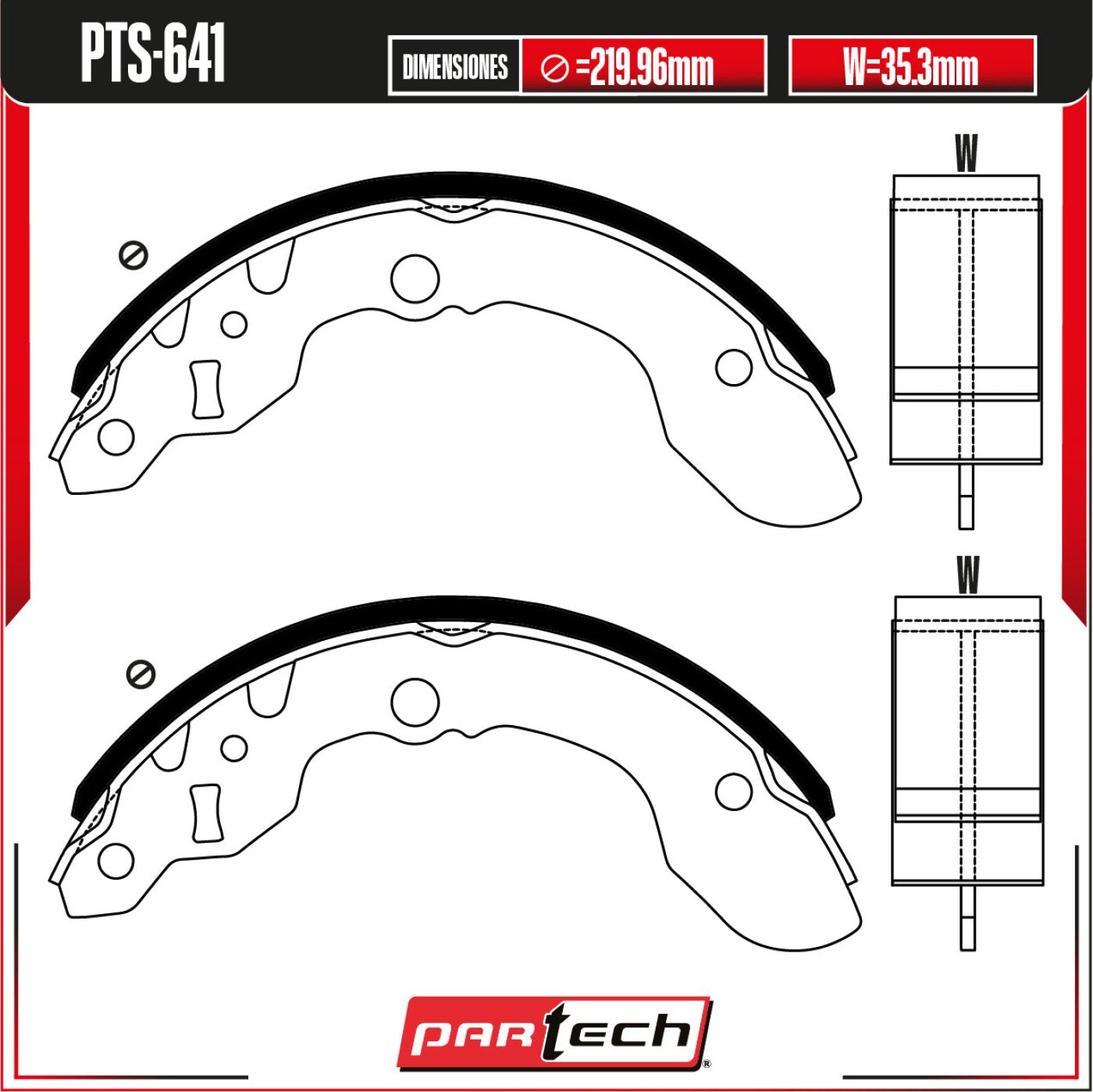 Balatas Para Freno De Tambor Chevrolet Tracker 1989-1995