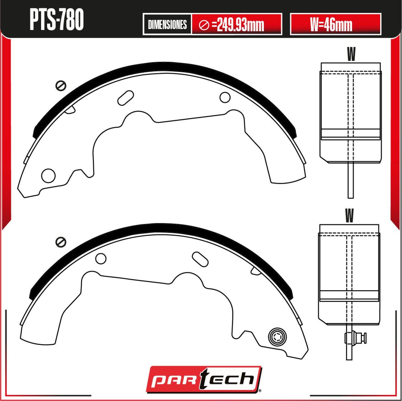 Balatas Para Freno De Tambor Chevrolet Equinox 2005-2006