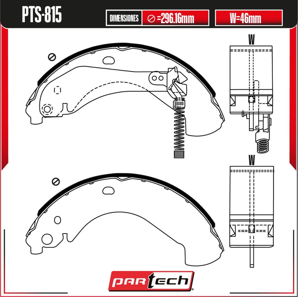 Zapatas Para Freno De Tambor Isuzu I-280 2006-2006