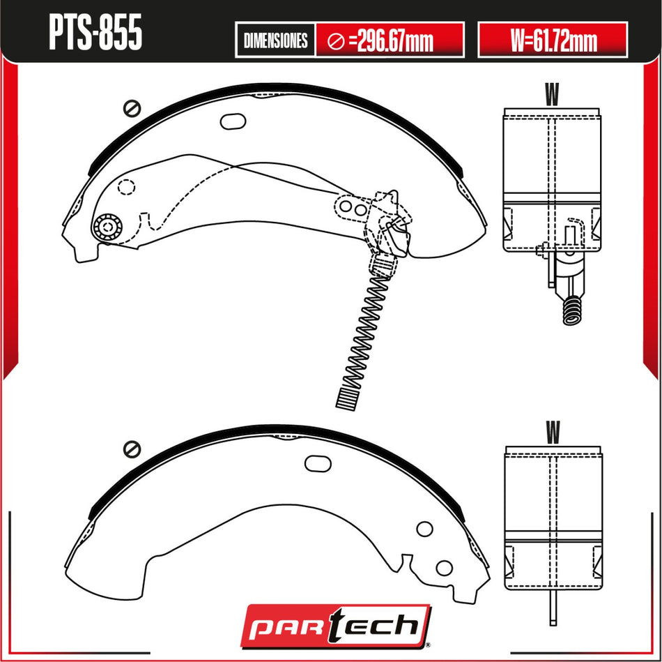 Zapatas Para Freno De Tambor Chevrolet Silverado 1500 Hd Classic 2007-2007