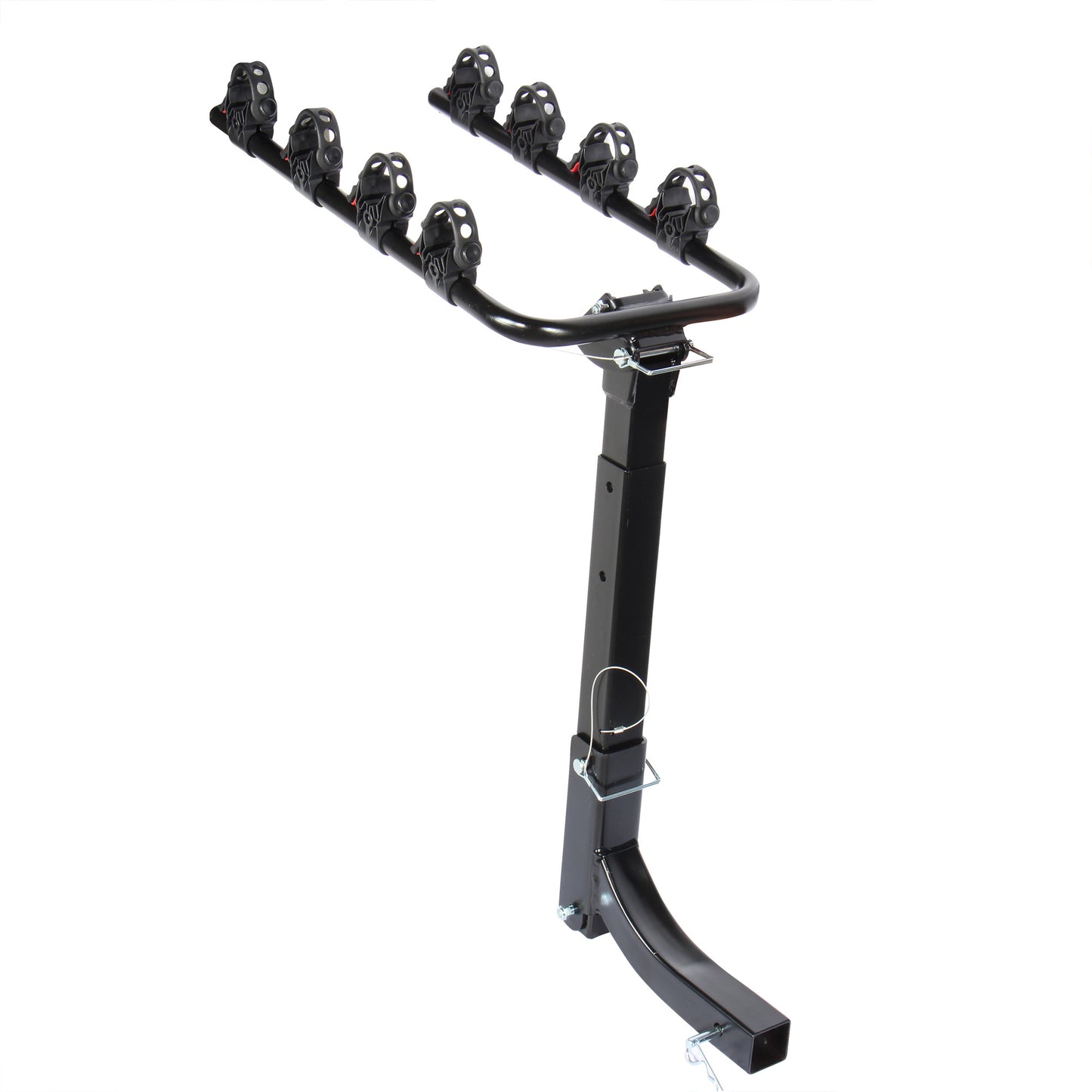 Rack para 4 bicicletas, montaje en tiron (2")