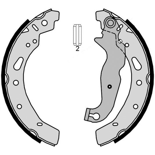 Balatas De Freno De Tambor Trasero Para Mazda 2 2011-2019