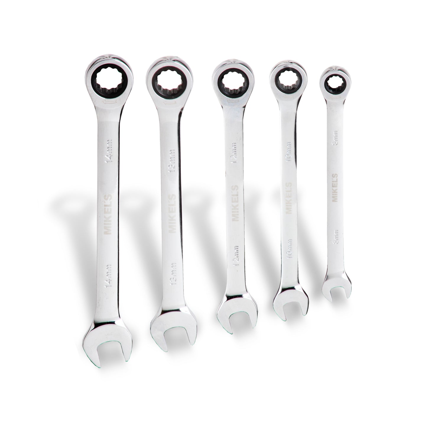 Llaves combinadas con matraca (Set 5 pzas)