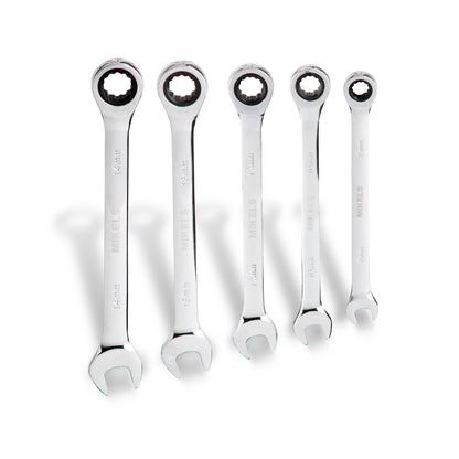 Llaves combinadas con matraca (Set 5 pzas)