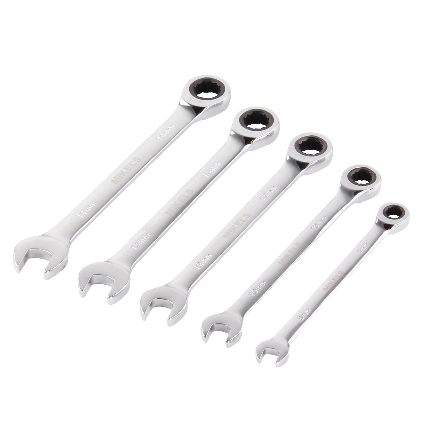 Llaves combinadas con matraca (Set 5 pzas)