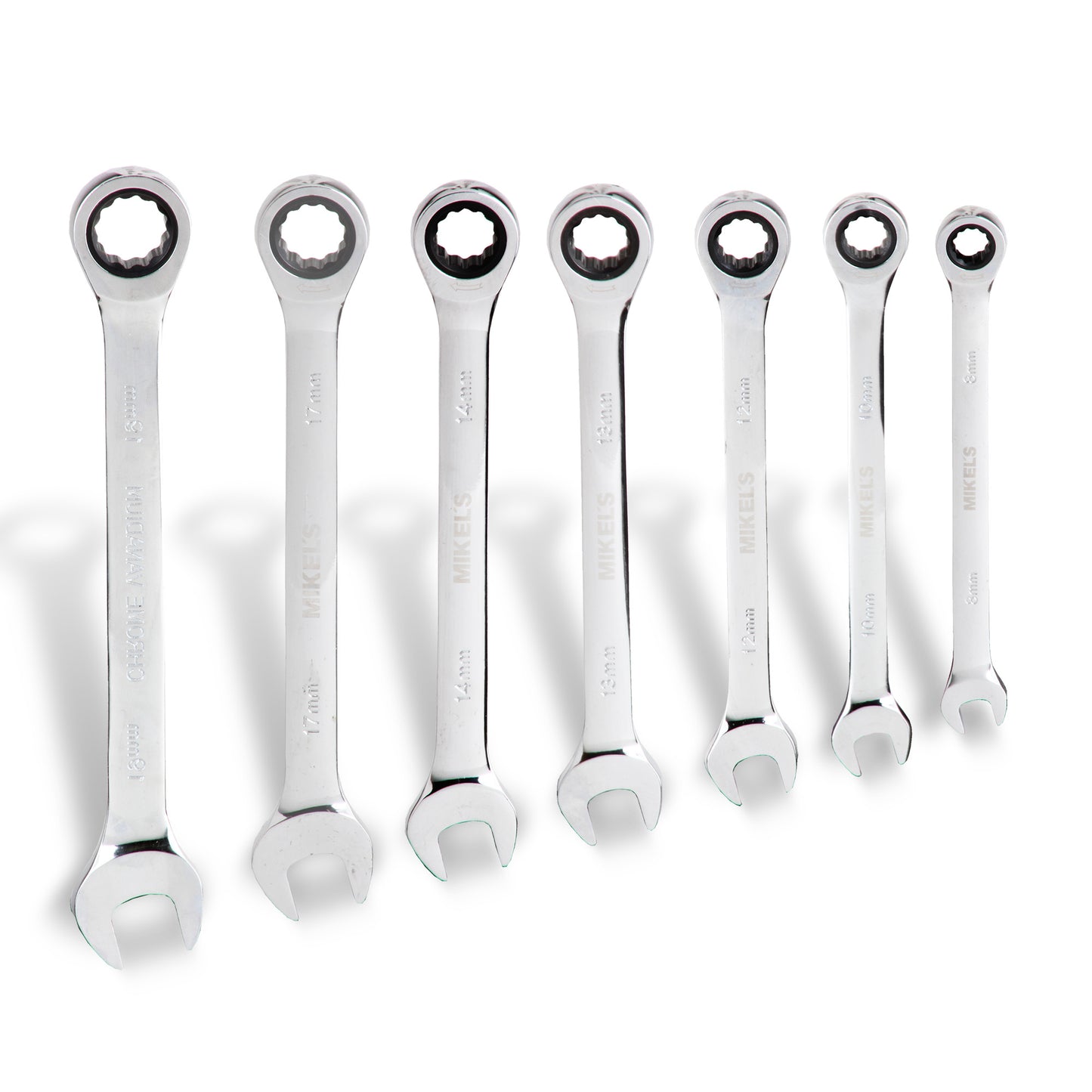 Llaves combinadas con matraca (Set 7 pzas)