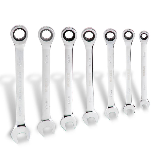 Llaves combinadas con matraca (Set 7 pzas)