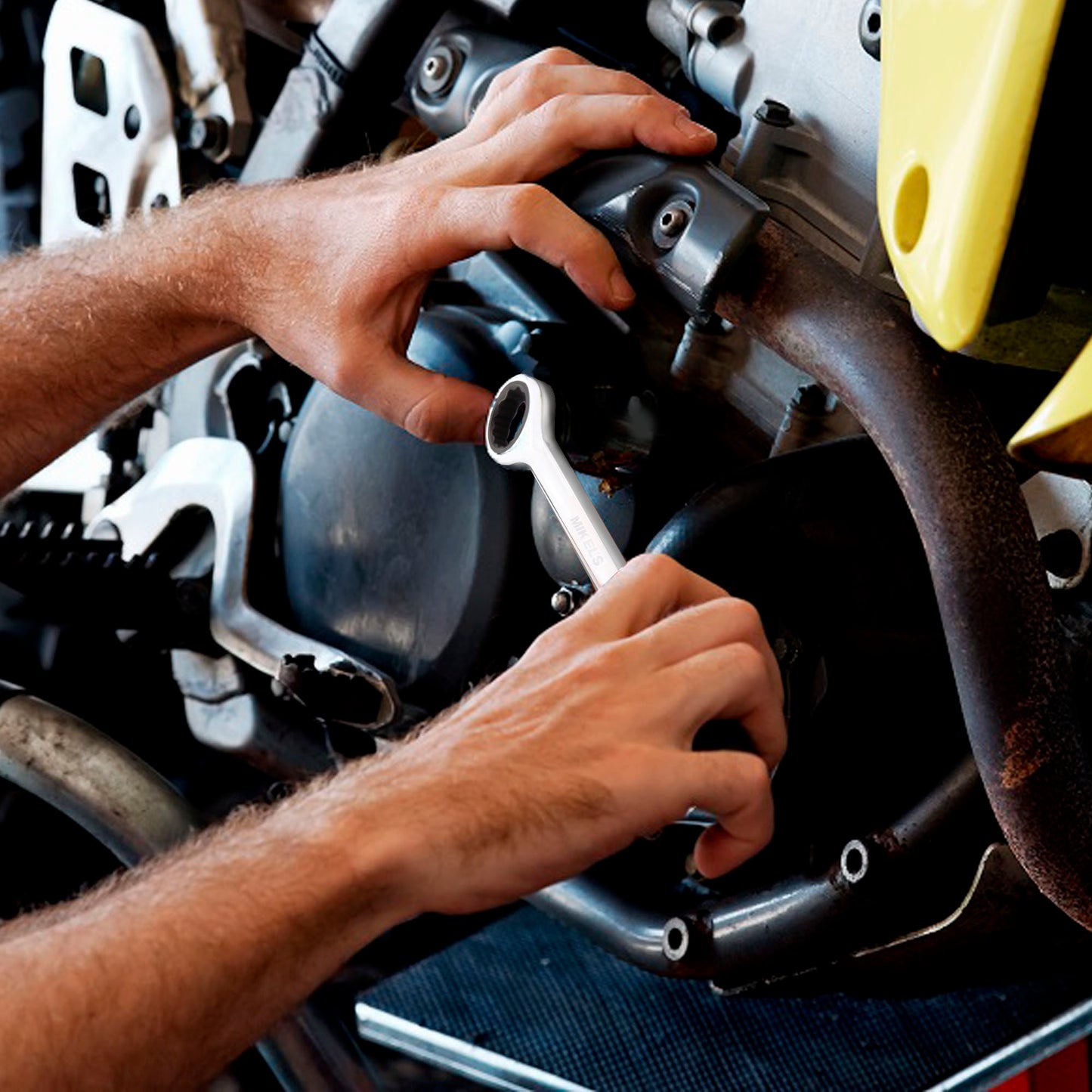 Llaves combinadas con matraca (Set 7 pzas)