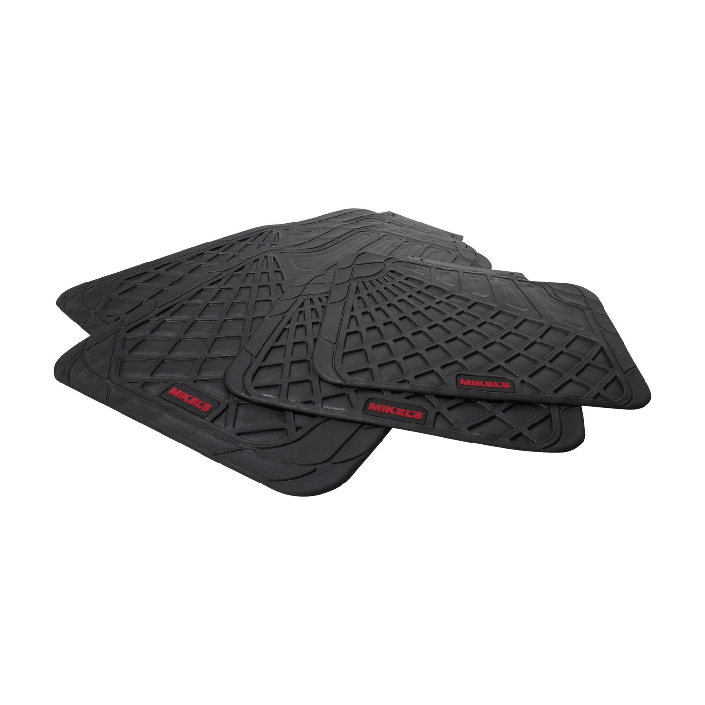 Tapetes para auto de hule, negro de lujo