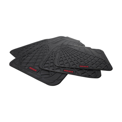 Tapetes para auto de hule, negro de lujo