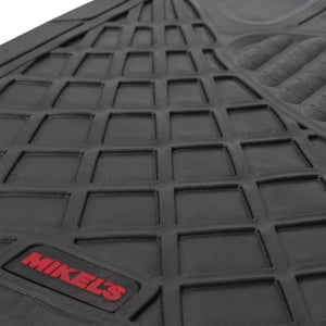 Tapetes para auto de hule, negro de lujo