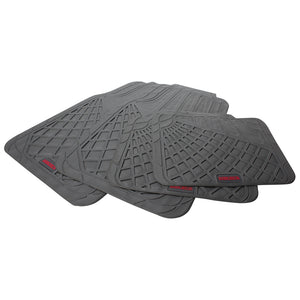 Tapetes para auto de hule, gris de lujo