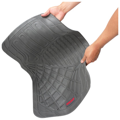 Tapetes para auto de hule, gris de lujo