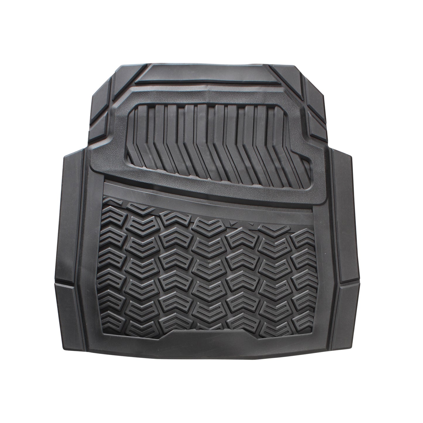 Tapete para auto de hule, negro con velcro