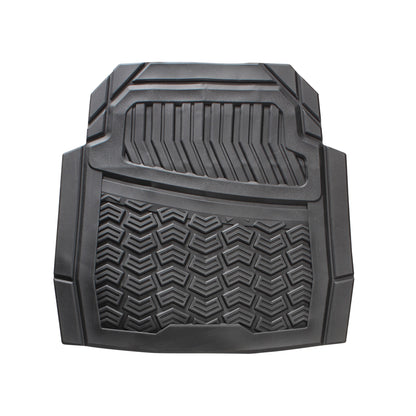 Tapete para auto de hule, negro con velcro