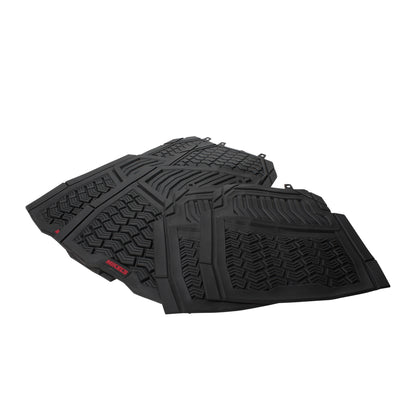Tapete para auto de hule, negro con velcro