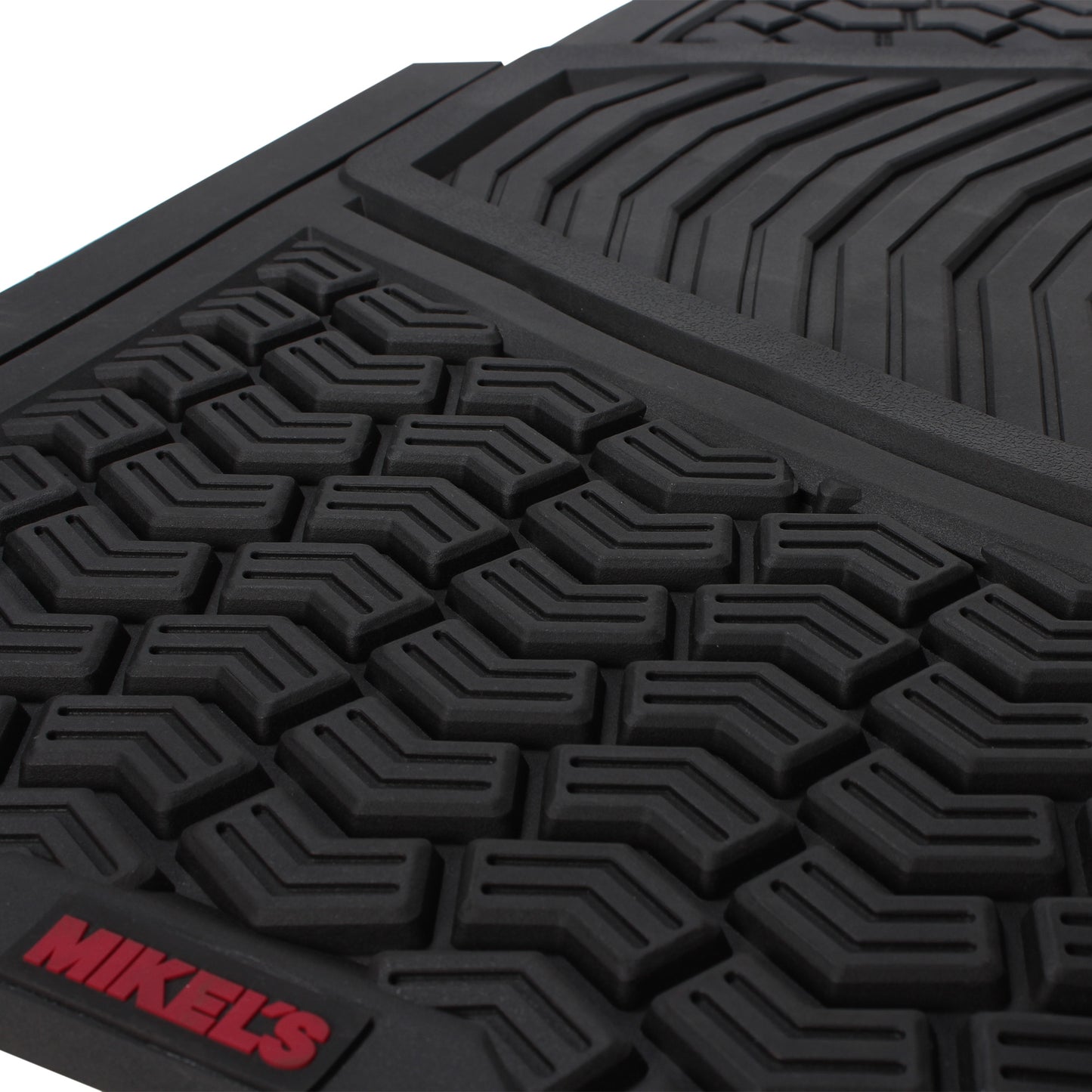 Tapete para auto de hule, negro con velcro