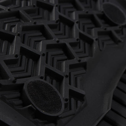 Tapete para auto de hule, negro con velcro