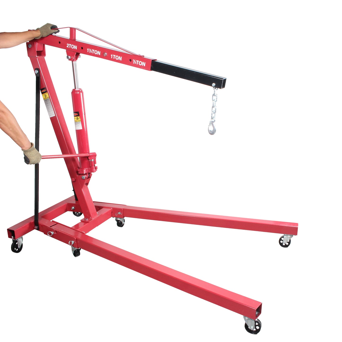 Pluma hidroneumatica para motor plegable (2 ton)