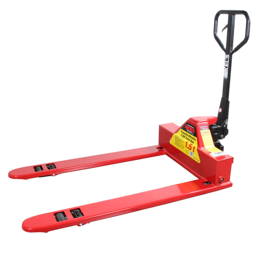 Patin hidraulico transpaleta con ruedas de nylon Extra baja 4 way (1.5 ton)