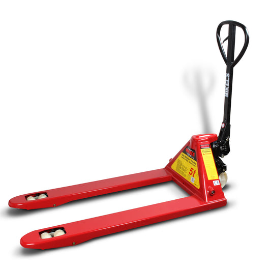 Patin hidraulico transpaleta con ruedas de nylon sistema tandem (5 ton)