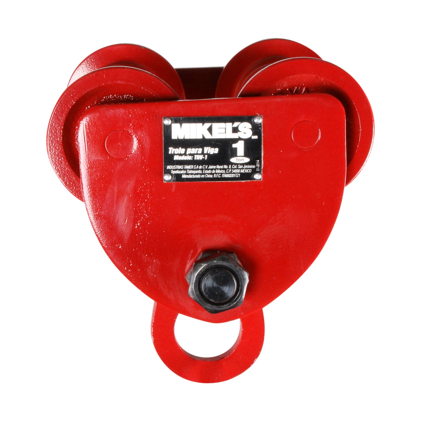 Trole para viga, ancho ajustable (1 ton)