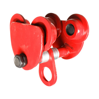 Trole para viga, ancho ajustable (2 ton)