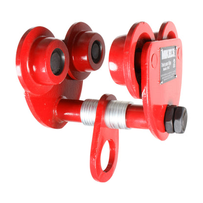 Trole para viga, ancho ajustable (2 ton)