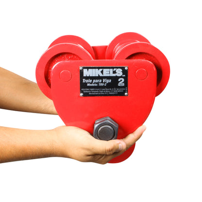Trole para viga, ancho ajustable (2 ton)