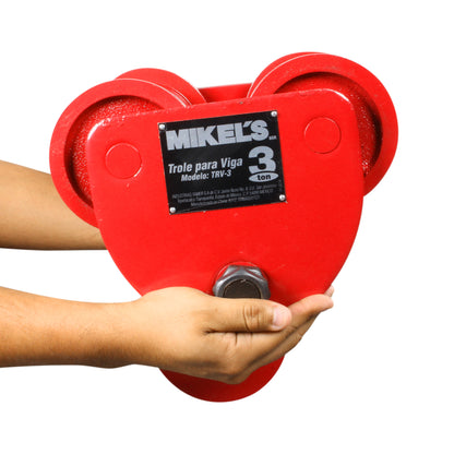 Trole para viga, ancho ajustable (3 ton)
