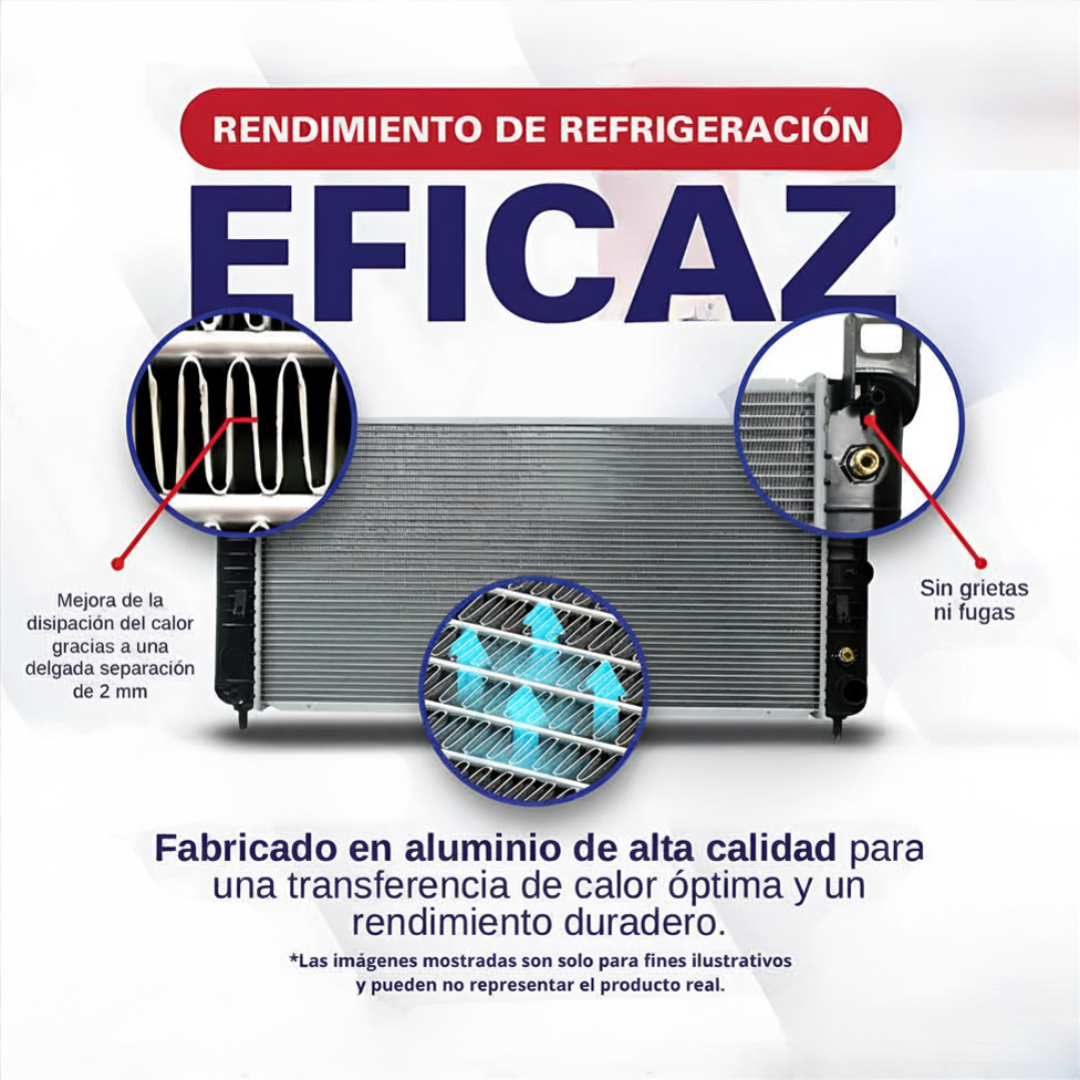 Radiador DEYAC para Toyota Agya 2023-2025 1.2L 3 Cil Enfriamiento Automotriz