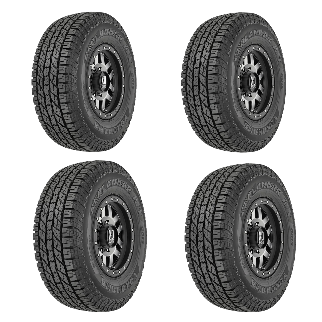 Kit 4 Llantas Yokohama P235/75 R15 GEOLANDAR A/T G015